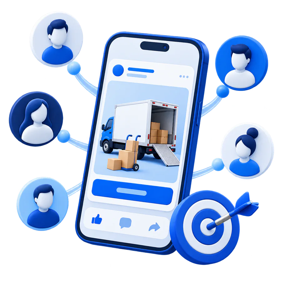 Meta Ads campaign for moving company lead generation